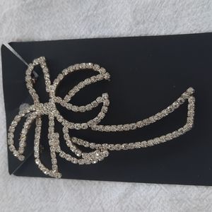 Vintage Bling Palm Tree Brooch